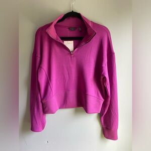 Danskin crop half zip